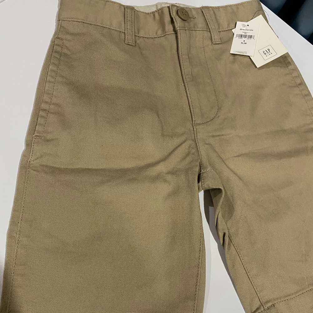 Gap Khaki Slim Flat Front Shorts Size 8 Slim